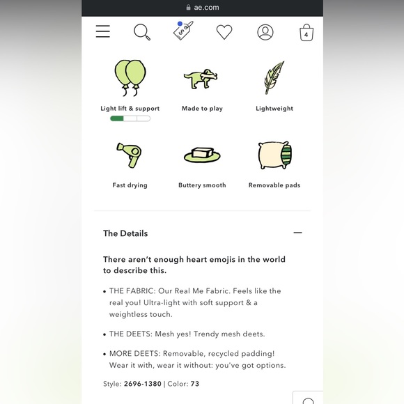 Real Me Mesh Sports Bra - Picture 5 of 6